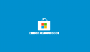 error windows store 0x803f8001