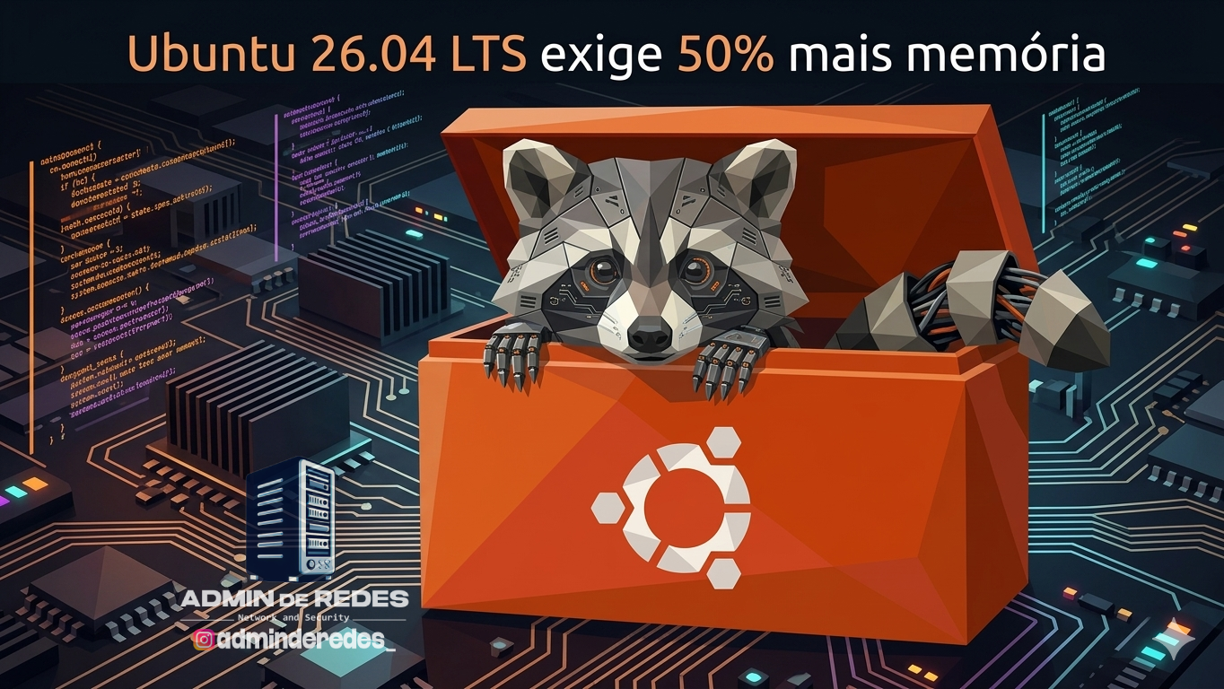 Ubuntu 26.04 LTS precisa de 50% a mais RAM