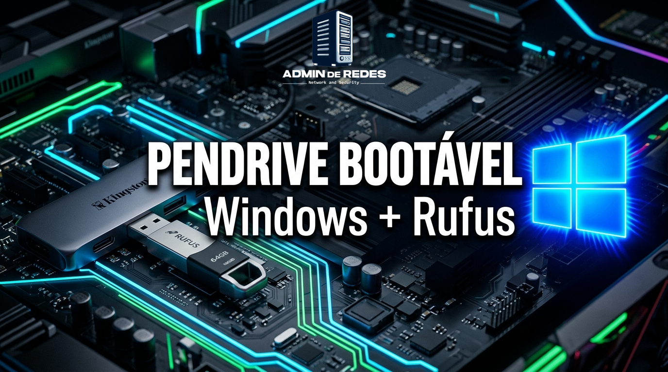 PENDRIVE BOOTÁVEL Windows + Rufus: O Guia Técnico Definitivo