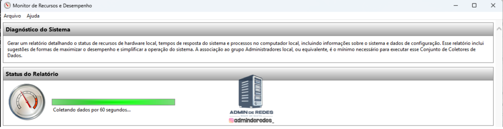 Conjunto de Coletores de Dados de Diagnóstico do Sistema